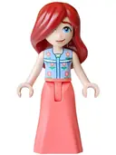 Minifigurka: FRND0916:  Friends Paisley - Medium Blue Vest, Coral Skirt Full Length