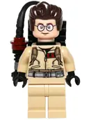 Minifigurka: GB001:  Dr. Egon Spengler - Plain Arms, Proton Pack