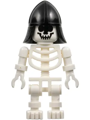 GEN009:  Skeleton with Standard Skull, Black Neck Protector Helmet
