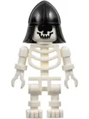 Minifigurka: GEN009:  Skeleton with Standard Skull, Black Neck Protector Helmet