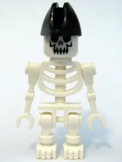 GEN020:  Skeleton - Evil Skull, Straight Mechanical Arms with Vertical Grip, Black Bicorne Hat