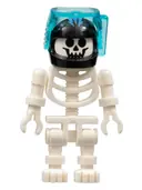 Minifigurka: GEN031:  Skeleton with Standard Skull, Black Aquaraiders II Helmet