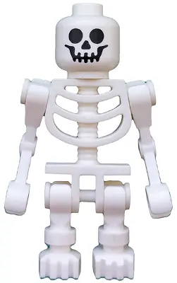 GEN038:  Skeleton, Fantasy Era Torso with Standard Skull, Mechanical Arms Bent