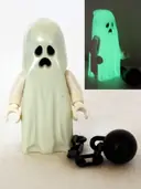 Minifigurka: GEN044:  Ghost with Pointed Top Shroud and Ball and Chain