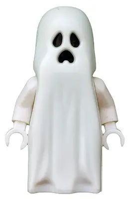 GEN046:  Ghost with Pointed Top Shroud with 1 x 2 Plate and 1 x 2 Brick as Legs