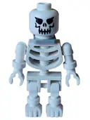 Minifigurka: GEN174:  Skeleton - Evil Skull, Floppy Arms, Light Bluish Gray Neck Bracket