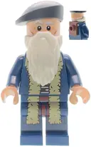 Minifigurka: GEN198:  Leonardo da Vinci - Black Beret, Neck Bracket