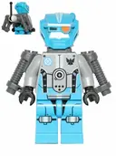 Minifigurka: GS002:  Dark Azure Robot Sidekick with Jet Pack