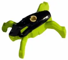 HF007:  Hero Factory Jumper - Black Top and Lime Base
