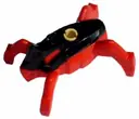 Minifigurka: HF009:  Hero Factory Jumper - Black Top and Red Base