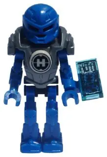 HF010:  Hero Factory Mini - Surge - Flat Silver Armor with Datapad