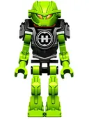 Minifigurka: HF015:  Hero Factory Mini - Breez - Pearl Dark Gray Armor
