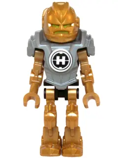 HF019:  Hero Factory Mini - Rocka - Flat Silver Armor