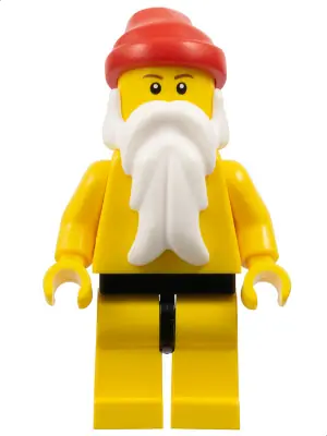 HOL010:  Santa, Yellow Legs with Black Hips, Yellow Torso