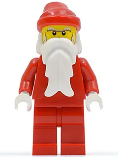 HOL013:  Santa, Red Legs, White Bushy Eyebrows