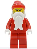 Minifigurka: HOL013:  Santa, Red Legs, White Bushy Eyebrows