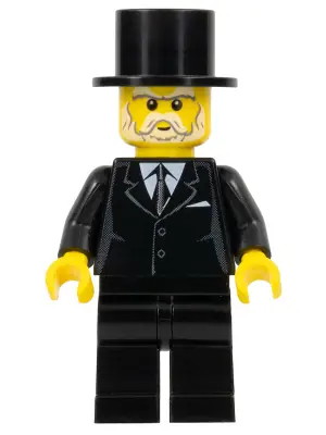 HOL025:  Suit Black, Top Hat - Sleigh Driver