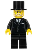 Minifigurka: HOL025:  Suit Black, Top Hat - Sleigh Driver