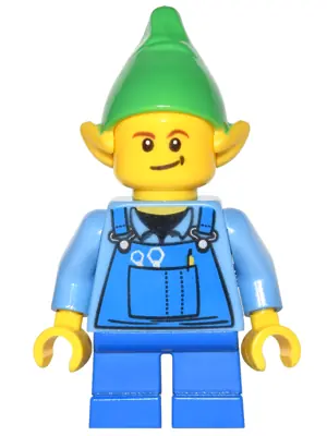 HOL045A:  Elf - Blue Overalls, Black Dimple