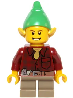 HOL050:  Elf - Dark Red Flannel Shirt