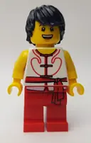 Minifigurka: HOL148:  Dragon Boat Race Team Red/White Member 2