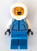 Minifigurka: HOL162:  Sweeper - Medium Blue Jacket with Pockets, Fur-Lined Hood