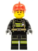 Minifigurka: HOL248:  Fire Fighter - Bob, Red Hat