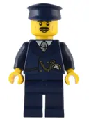 Minifigurka: HOL289:  Streetcar Driver - Male, Dark Blue Suit