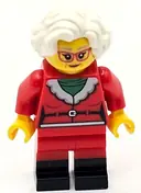 Minifigurka: HOL325:  Mrs. Claus - Red Jacket, Black Boots