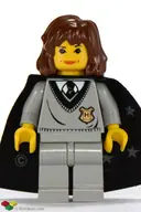 Minifigurka: HP003:  Hermione Granger - Hogwarts Torso, Light Gray Legs, Black Cape with Stars
