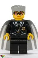 Minifigurka: HP021:  Madam Rolanda Hooch - Black Outfit, Yellow Head, Cape with White Stripes