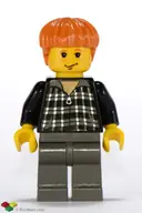Minifigurka: HP032:  Ron Weasley - Black and White Plaid Shirt