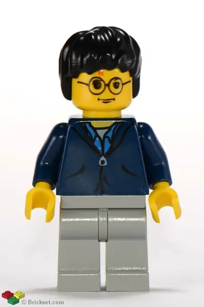 HP033:  Harry Potter - Dark Blue Jacket Torso, Light Gray Legs
