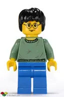 Minifigurka: HP038:  Harry Potter - Sand Green Sweater Torso, Blue Legs