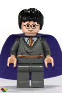 Minifigurka: HP051:  Harry Potter - Gryffindor Stripe Torso, Dark Bluish Gray Legs, Lilac Cape