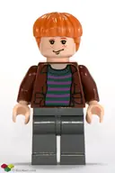Minifigurka: HP058:  Ron Weasley - Brown Open Shirt and Striped Sweater