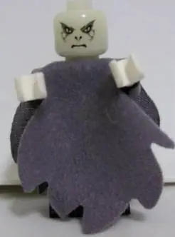 HP069A:  Lord Voldemort - Glow In Dark Opaque Head, Dark Bluish Gray Dementor Style Cape