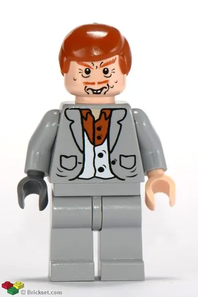 HP071:  Peter Pettigrew (Wormtail) - Light Bluish Gray Suit