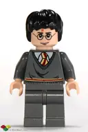 Minifigurka: HP086:  Harry Potter - Gryffindor Stripe Torso, Dark Bluish Gray Legs, Eyebrows Above Glasses