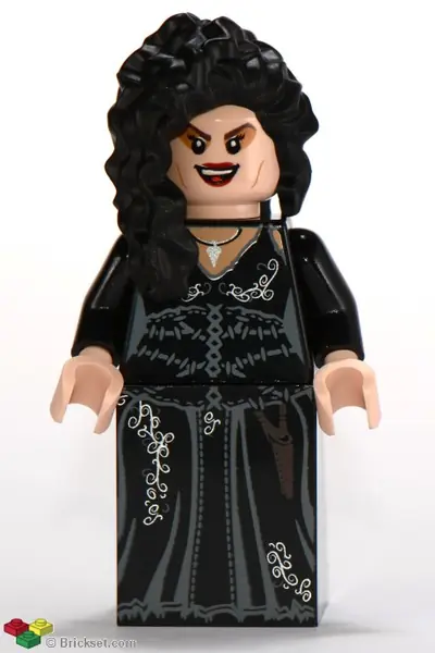HP092:  Bellatrix Lestrange - Printed Black Dress