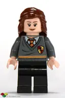 Minifigurka: HP095:  Hermione Granger - Gryffindor Stripe and Shield Torso, Black Legs