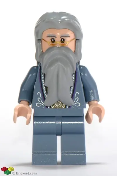 HP099:  Albus Dumbledore - Sand Blue Outfit with Silver Embroidery