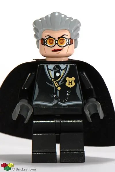 HP106:  Madam Rolanda Hooch - Black Outfit, Light Nougat Head, Starched Cape