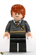 Minifigurka: HP112:  Ron Weasley - Gryffindor Stripe and Shield Torso, Black Legs