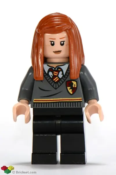 HP114:  Ginny Weasley - Gryffindor Stripe and Shield Torso, Black Legs
