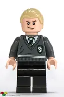 Minifigurka: HP115:  Draco Malfoy - Slytherin Stripe and Shield Torso, Black Legs
