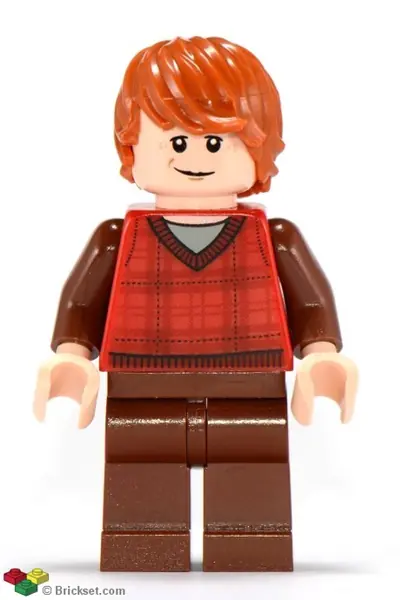 HP123:  Ron Weasley - Red Tartan Sweater, Reddish Brown Legs