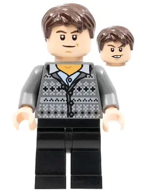 HP129:  Neville Longbottom - Fair Isle Sweater, Black Legs