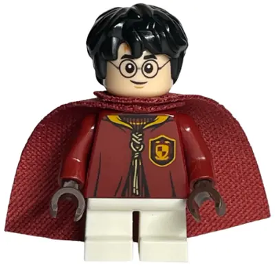 HP138:  Harry Potter - Dark Red Quidditch Uniform with Cape, White Short Legs