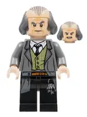 Minifigurka: HP140:  Argus Filch - Bald on Top, Dark Bluish Gray Jacket